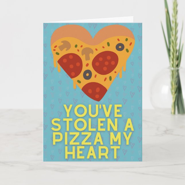 Carte Pizza Lover Funny Valentine Card (Devant)