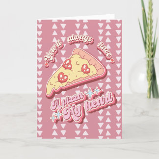 Carte Pizza My Heart Amore Valentine Love Card