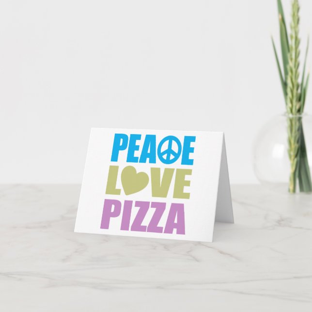 Carte Pizza Peace Love (Devant)