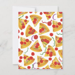 Carte Pizza Slice Motif