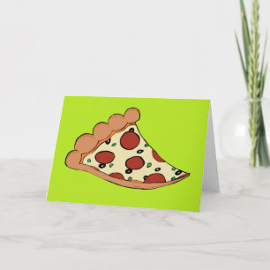 Carte Pizzslice greeting card