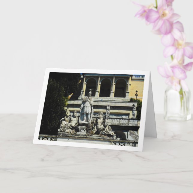 Carte Place du Peuple, Rome, Italie (Orchidée)