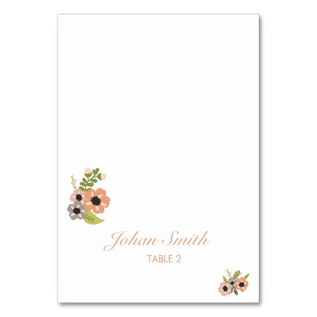 Carte Place Floral Mariage (Par défaut)