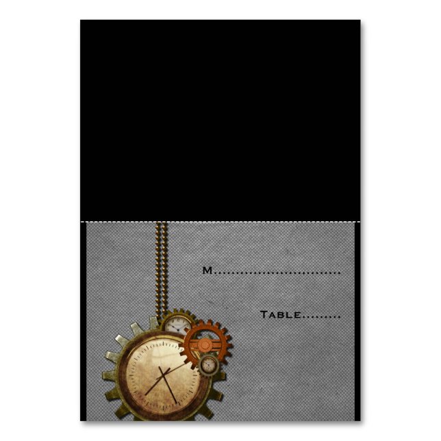 Carte Place Mariage Vintage gris v2 (Par défaut)