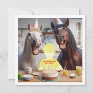 Carte Placez mon visage dans l'image, les chevaux et l'e