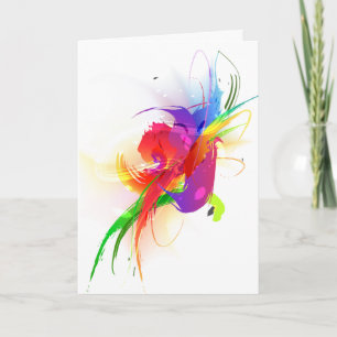 Carte Plafonds de peinture Abstraits à l'arc-en-ciel