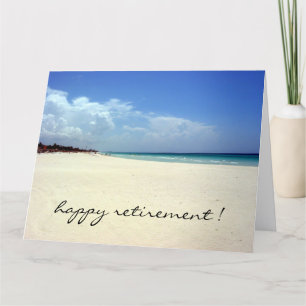 Carte plage à la retraite