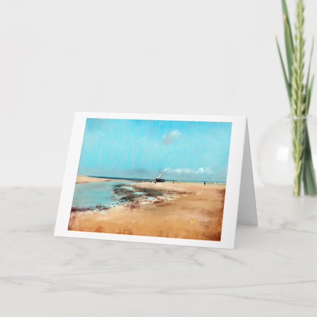 Carte Plage à Low Tide (Bouche de la rivière), Edgar Deg (Devant)