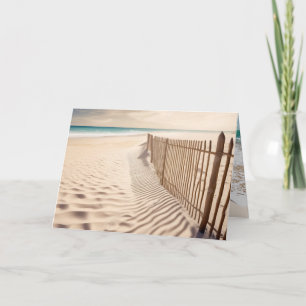 Carte Plage Anniversaire De Sable
