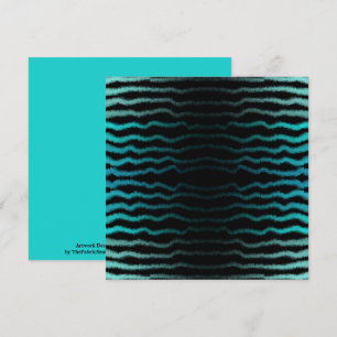 Carte Plage côtière Salé Vagues Turquoise Art Abstrait