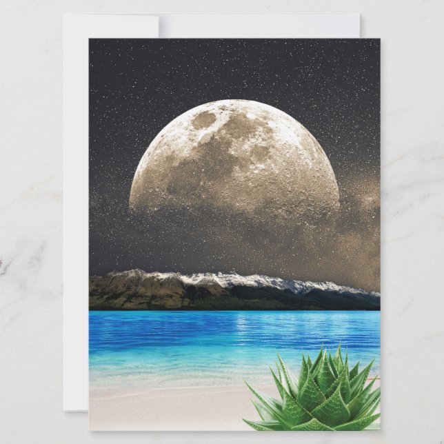 Carte Plage d'Aloe Vera Moon (Devant)