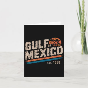 Carte Plage De Coucher De Soleil Retro 90s Gulf Of Usa A