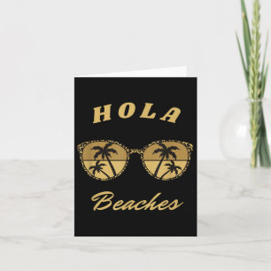 Carte Plage de Leopard Sungles Hola Plage Vacances Palm