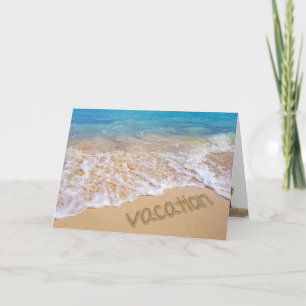 Carte Plage de vacances tropicale