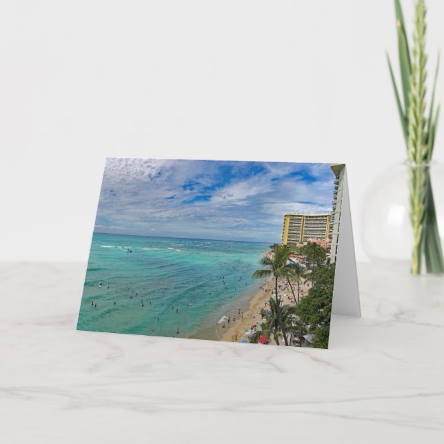 Carte Plage de Waikiki (Devant)