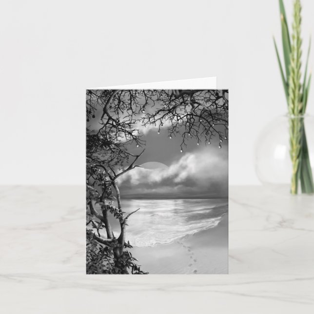 Carte Plage sombre (Devant)