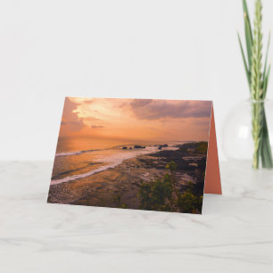 Carte Plage Sunset de Bali Sea Wave