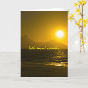Carte Plage Sunset Golden Beach Ocean