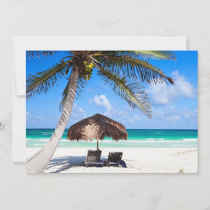 Carte Plage tropicale