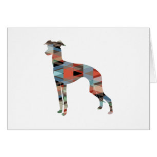 Carte Plaid Silhouette GéoPattern Italienne Greyho