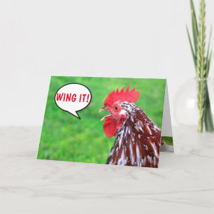 Carte Plaisanterie coq Anniversaire