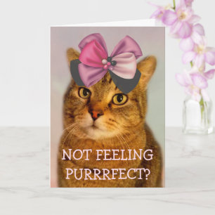 Carte Plaisanterie de chats mignonnes se tirer bien