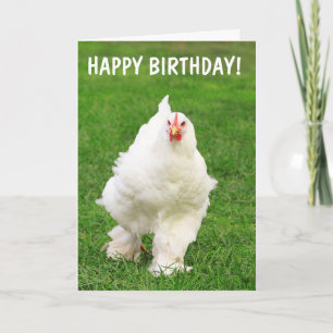 Carte Plaisanterie de coq de poulet violoncelle Annivers
