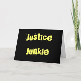 Carte Plaisanterie de surnom de drogué de justice de