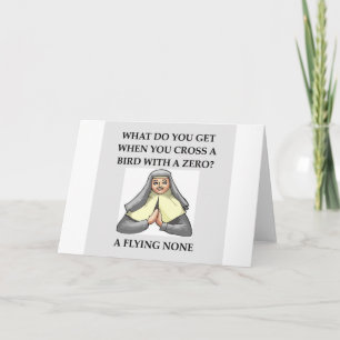 Carte plaisanterie mathématique