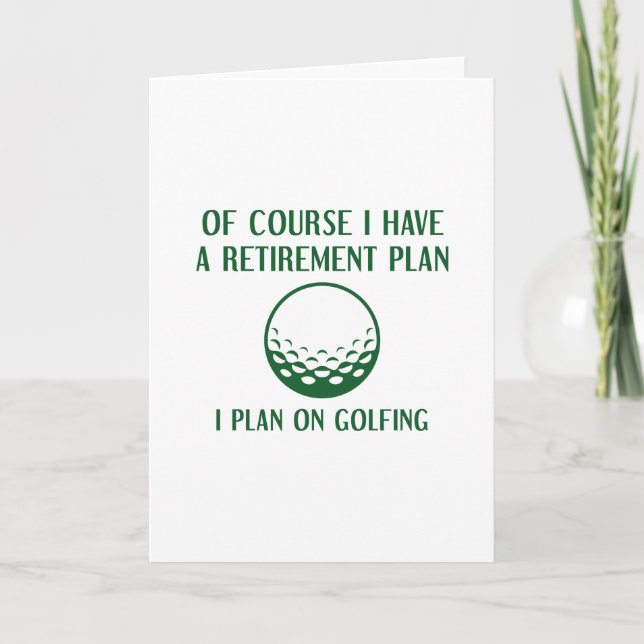 Carte Plan de retraite Golfing (Devant)