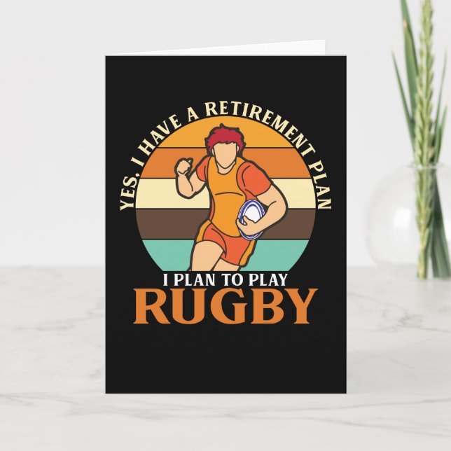 Carte Plan de retraite Rugby Rugby (Devant)