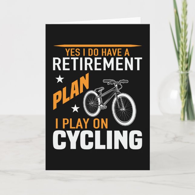 Carte Plan de retraite Vélo vélo vélo (Devant)