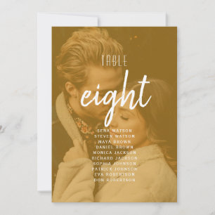 Carte Plan de table de mariage photo