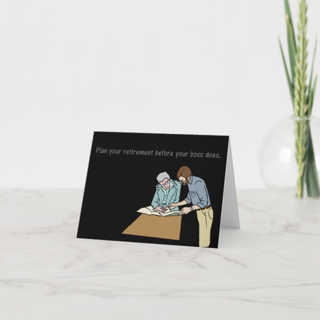 Carte Planifiez votre retraite avant votre patron (Devant)