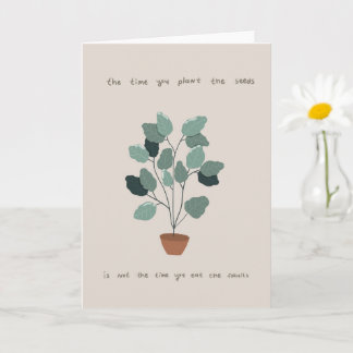 Carte plante avec devis