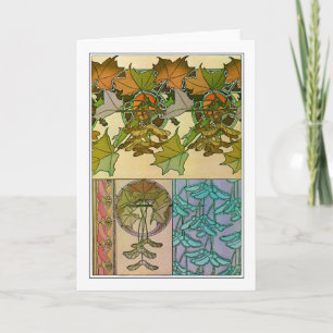 Carte Plantes de style Art Nouveau, Mucha