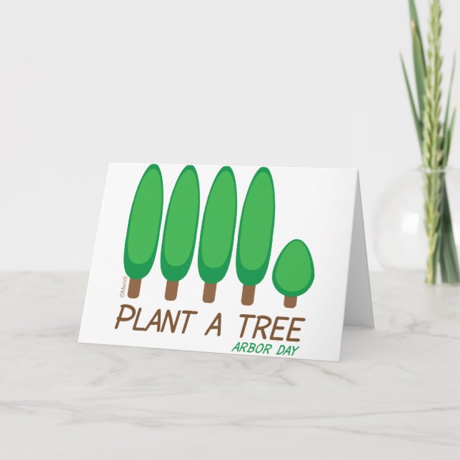Carte Plantez un arbre - journée de l'arbre (Devant)