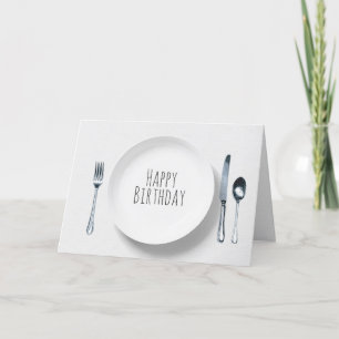 Carte plaque blanche avec anniversaire en argent
