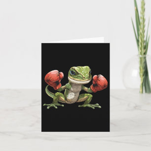 Carte Plaque de boxe Gecko