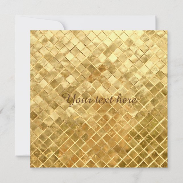 Carte Plaque de contrôle en or (Devant)