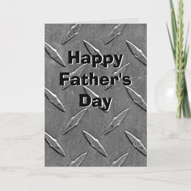 Carte Plaque de diamant pour papa (Devant)
