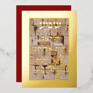 Carte Plaque Shema Etz Chaim Kotel