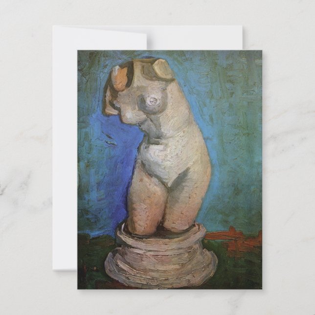 Carte Plaster Statuette Femme Torso par Vincent van Gogh (Devant)