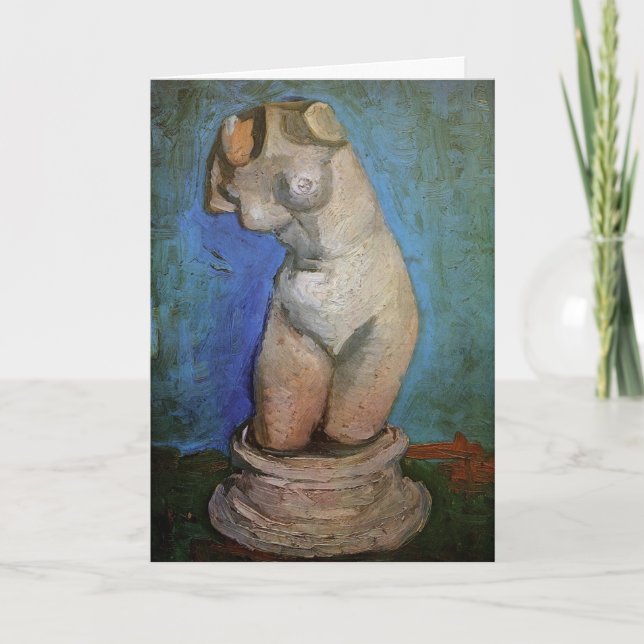 Carte Plaster Statuette Femme Torso par Vincent van Gogh (Devant)