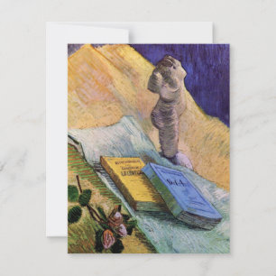 Carte Plaster Statuette Rose et romans Vincent van Gogh