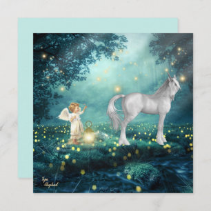 Carte plat Angel Imaginaire et Unicorn
