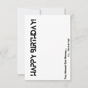 Carte Plat Anniversaire Des Ennemis