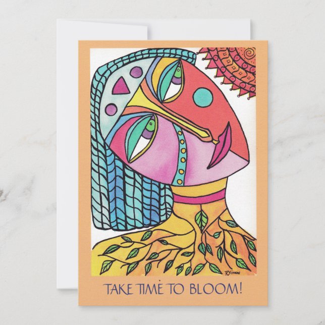Carte plat "Bloom" Femmes de l'esprit (Devant)