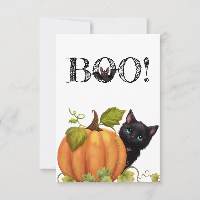Carte Plat Boat Halloween (Devant)