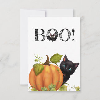 Carte Plat Boat Halloween